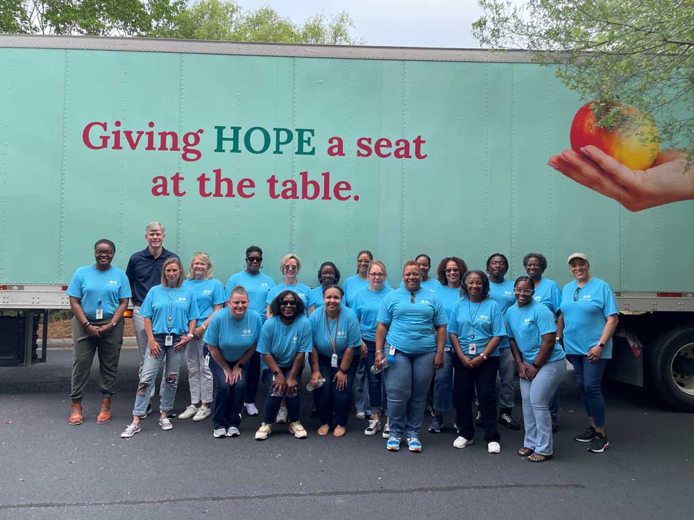 Photo of group of volunteers