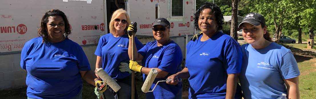 Photo of group of volunteers