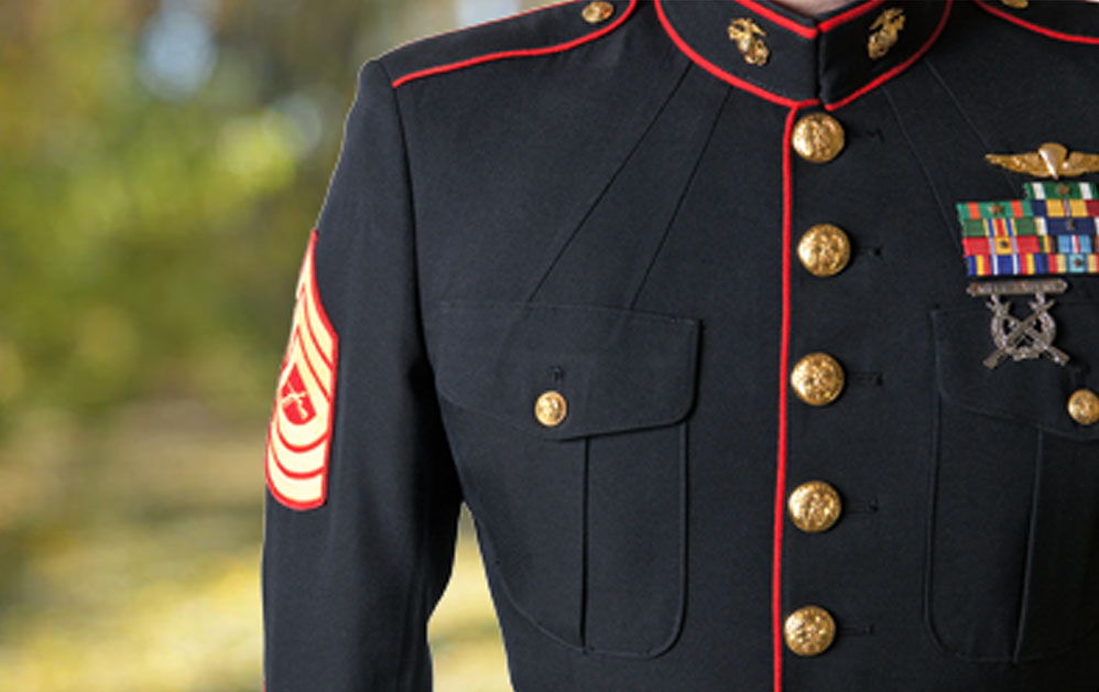 man in Marines uniform 