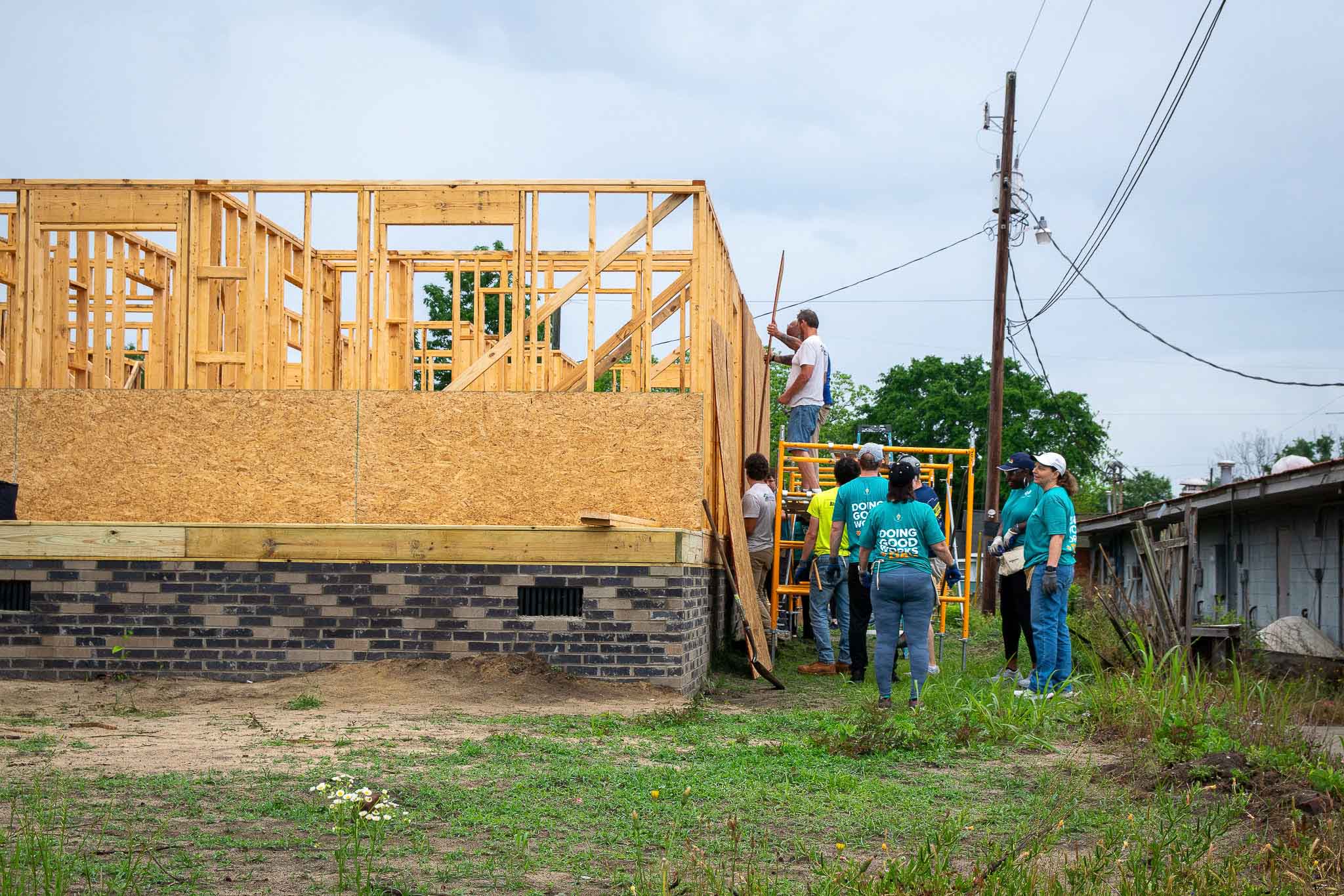 volunteering together